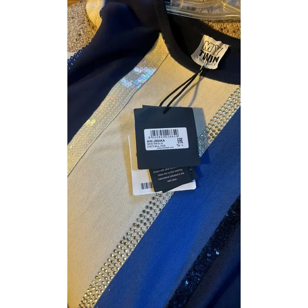 My Twin Twinset sleeveless sweaters blue L